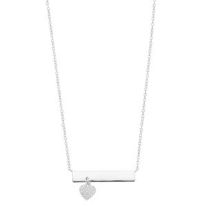 Silver Bar necklace